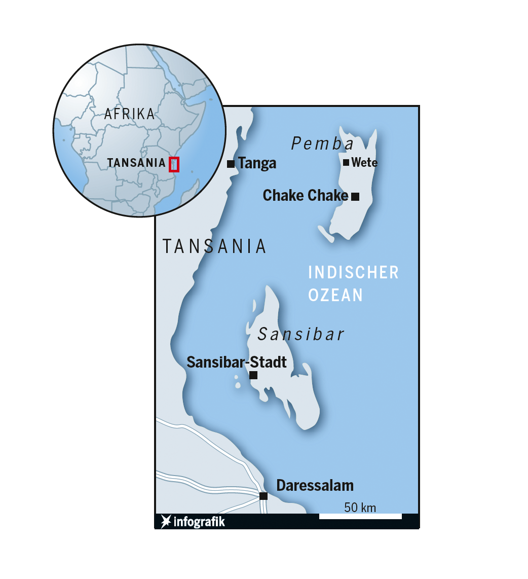 Kartografie Sansibar